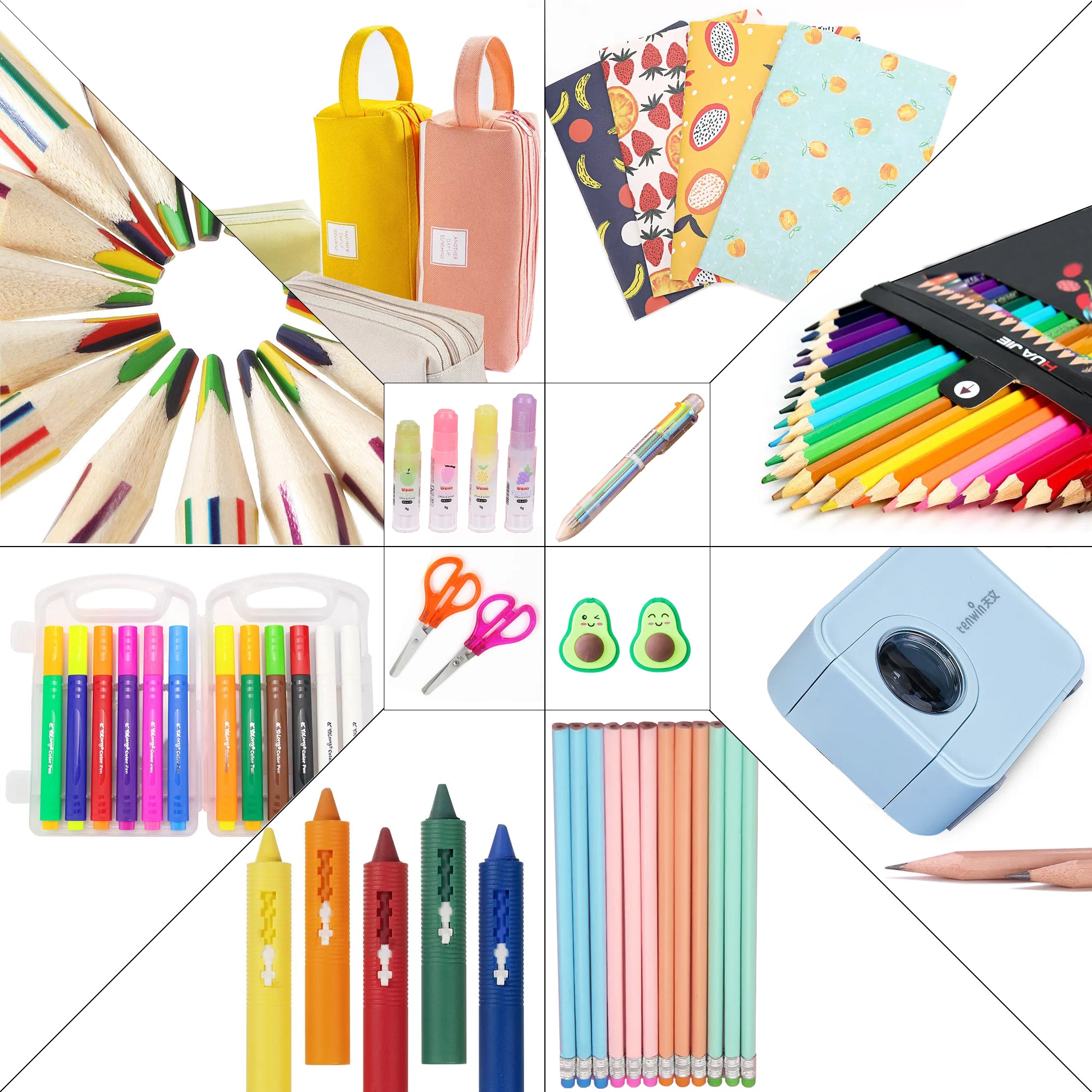 Desk Mini Supply Kit-Aqua  School supplies, Cute school supplies